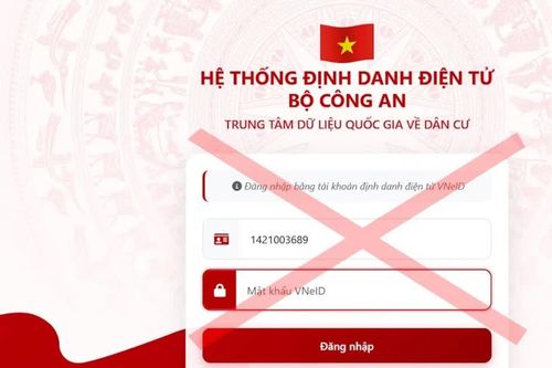 Xuất hiện website giả mạo hệ thống định danh điện tử VNeID