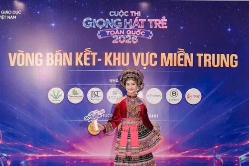 Nữ sinh Hà Tĩnh giành vé vào chung kết Giọng hát trẻ toàn quốc 2026