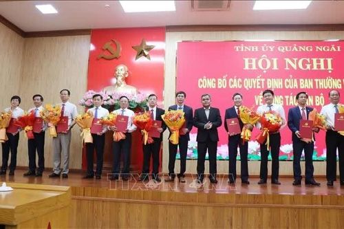 Quảng Ngãi điều động, luân chuyển nhiều vị trí cán bộ chủ chốt