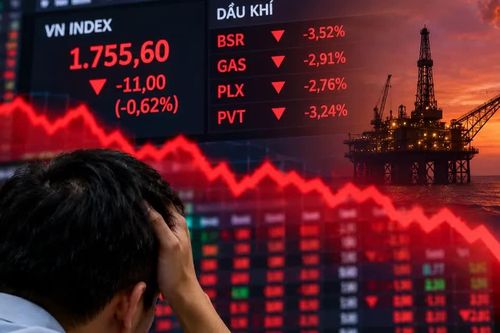Cổ phiếu dầu khí bị bán tháo