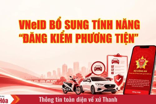 VNeID bổ sung tính năng “Đăng kiểm phương tiện”