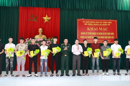 Thiệu Hóa có 38 thanh niên tình nguyện thực hiện nghĩa vụ quân sự và Công an nhân dân năm 2027