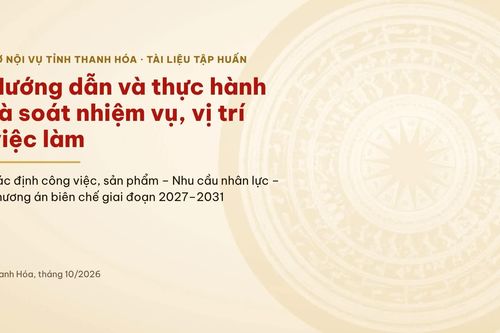 Hướng dẫn rà soát nhiệm vụ, vị trí việc làm