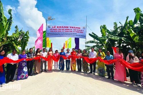 Khánh thành cầu giao thông nông thôn tại xã Thạnh Hưng