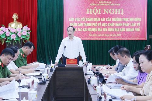 Thường trực HĐND thành phố Bắc Ninh giám sát công tác cai nghiện ma túy