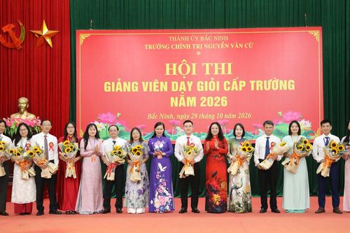 Bắc Ninh: Trường Chính trị Nguyễn Văn Cừ tổ chức hội thi Giảng viên dạy giỏi