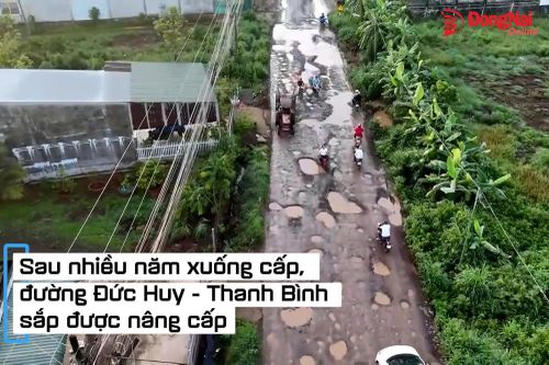 [Video] Sau nhiều năm xuống cấp, đường Đức Huy - Thanh Bình sắp được nâng cấp