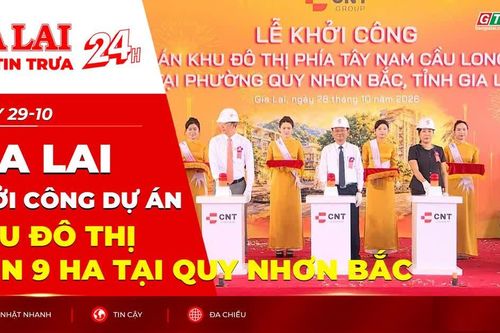 Điểm tin trưa: Gia Lai khởi công dự án khu đô thị hơn 9 ha tại Quy Nhơn Bắc
