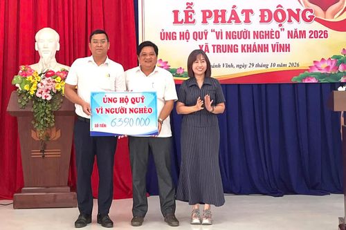 Xã Trung Khánh Vĩnh phát động ủng hộ Quỹ “Vì người nghèo” năm 2026