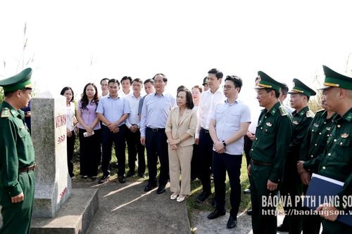 Lãnh đạo tỉnh khảo sát việc thực hiện chính sách hỗ trợ Nhân dân tham gia các hoạt động quản lý, bảo vệ biên giới