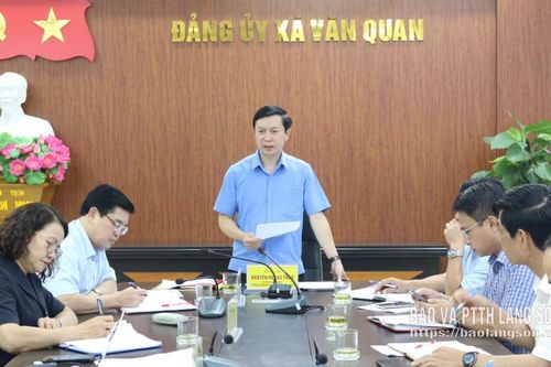 Tổ công tác số 10 của Ban Thường vụ Tỉnh ủy làm việc với đảng ủy các xã