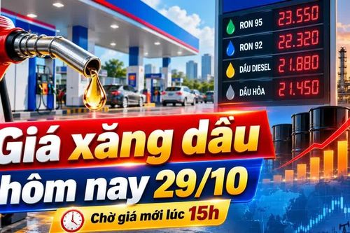 Giá xăng dầu hôm nay 29/10/2026: Dầu thế giới bật tăng, chờ giá mới lúc 15h