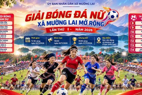 Mường Lai sẵn sàng cho Giải bóng đá nữ mở rộng lần thứ I năm 2026