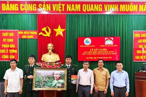 Xã Quảng Sơn kết nghĩa với Đồn Biên phòng Đắk Dang