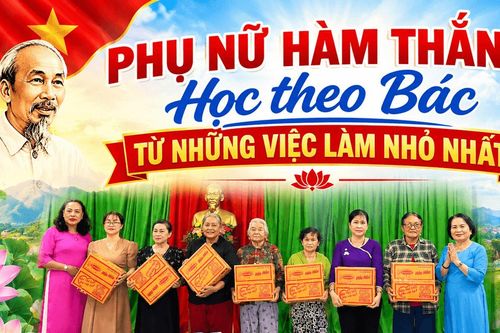 Phụ nữ Hàm Thắng học theo Bác từ những việc làm nhỏ nhất