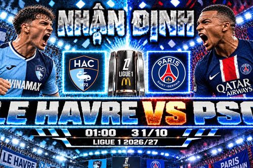 Nhận định bóng đá Le Havre vs PSG: Luis Enrique hướng đến chiến thắng thứ 6 liên tiếp
