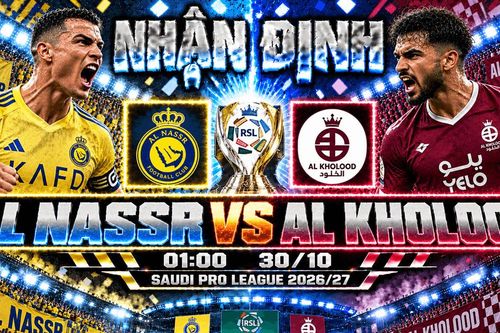 Nhận định bóng đá Al Nassr vs Al Kholood: Ronaldo hướng đến chiến thắng thứ 4 liên tiếp