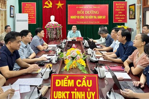 Bồi dưỡng nghiệp vụ công tác kiểm tra, giám sát và kỷ luật của Đảng năm 2026