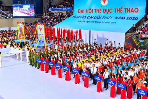 Lào Cai khai mạc Đại hội TDTT lần thứ I, đưa bắn nỏ và đẩy gậy vào thi đấu