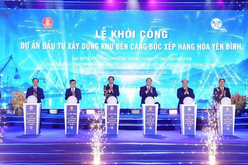 Thái Nguyên khởi công dự án cảng Yên Bình hơn 435 tỷ đồng