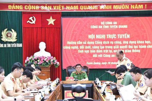 Tuyên Quang: Tập huấn nghiệp vụ dịch vụ công cho Công an cấp xã