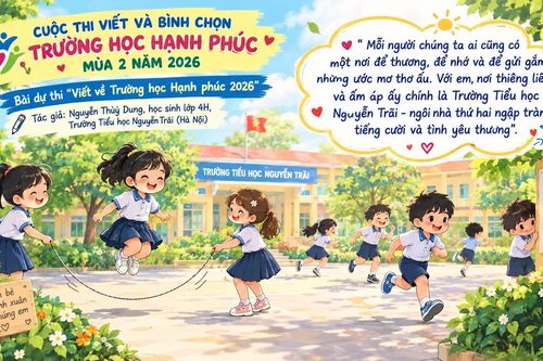 Ngôi trường hạnh phúc được xây từ những điều nhỏ bé