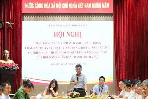 Phường Cửa Nam: Tháo gỡ vướng mắc trong xử phạt vi phạm hành chính tại cơ sở