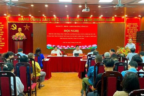 Phường Vĩnh Tuy: Tập trung giải quyết kiến nghị của người dân từ cơ sở