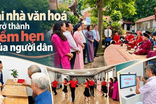 Khi nhà văn hóa trở thành điểm hẹn của người dân