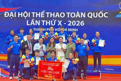 Muay Hà Nội dẫn đầu tại Đại hội Thể thao toàn quốc lần thứ X năm 2026