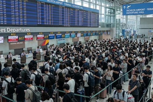 Hàn Quốc: Sự cố hệ thống làm thủ tục hàng không gây ùn tắc tại sân bay Incheon
