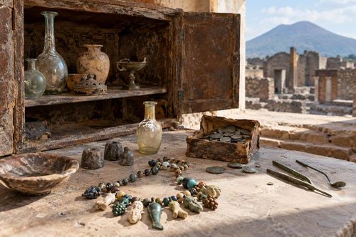 Khai quật chiếc tủ 2.000 năm tuổi, hé lộ bí mật đời sống phụ nữ Pompeii