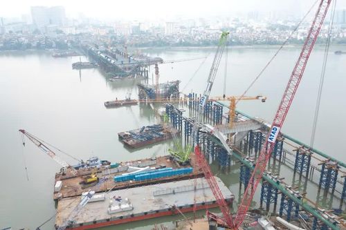 [Ảnh] Toàn cảnh cầu Trần Hưng Đạo sau 1 năm thi công