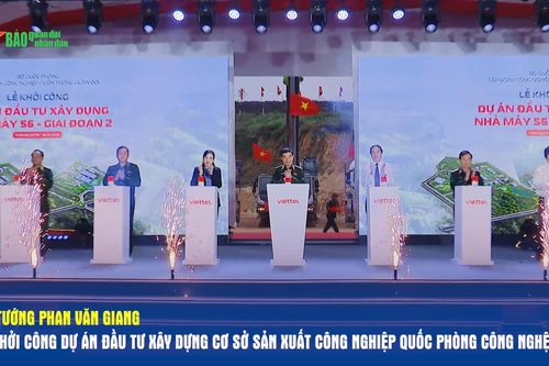 Đại tướng Phan Văn Giang dự khởi công dự án đầu tư xây dựng cơ sở sản xuất công nghiệp quốc phòng công nghệ cao