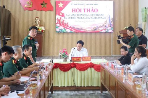 Hội thảo xác minh thông tin khu chôn cất tập thể tại cứ điểm Ngok Ta Vak
