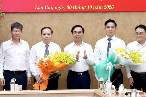 Ban Thường vụ Tỉnh ủy Lào Cai công bố các quyết định về công tác cán bộ