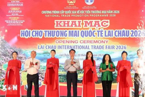 Khai mạc Hội chợ thương mại quốc tế Lai Châu 2026