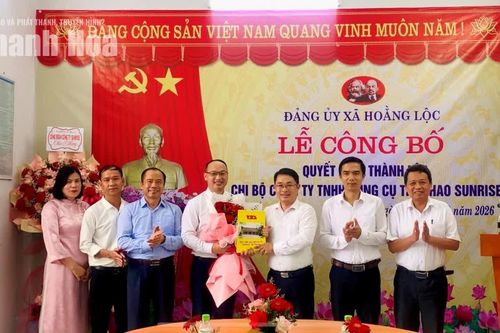 Thành lập Chi bộ Công ty TNHH Dụng cụ thể thao Sunrise