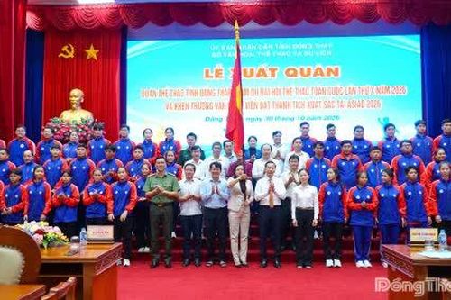 Đồng Tháp: Xuất quân tham dự Đại hội Thể thao toàn quốc lần thứ X năm 2026