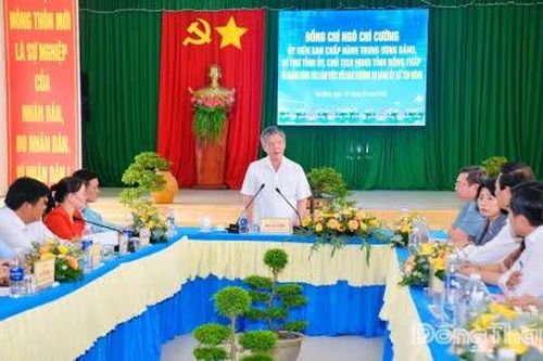 Bí thư Tỉnh ủy Ngô Chí Cường: Tân Đông tập trung tháo gỡ khó khăn, đẩy nhanh xây dựng nông thôn mới