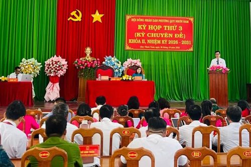 Kỳ họp thứ 3 HĐND phường Quy Nhơn Nam thông qua 5 nghị quyết quan trọng
