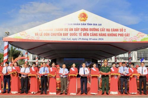 Gia Lai: Khánh thành đường cất hạ cánh số 2 Cảng hàng không Phù Cát, đón chuyến bay quốc tế