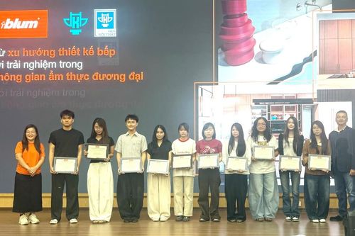 Sinh viên Đại học Kiến trúc Hà Nội cập nhật xu hướng thiết kế bếp hiện đại
