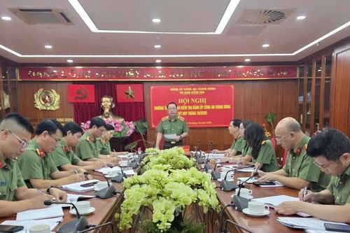 Thường trực Uỷ ban Kiểm tra Đảng uỷ Công an cho ý kiến 18 nội dung tại Kỳ họp tháng 10
