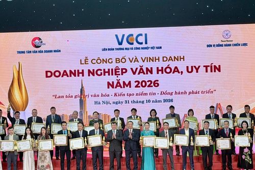 VCCI vinh danh 100 doanh nghiệp văn hóa, uy tín năm 2026