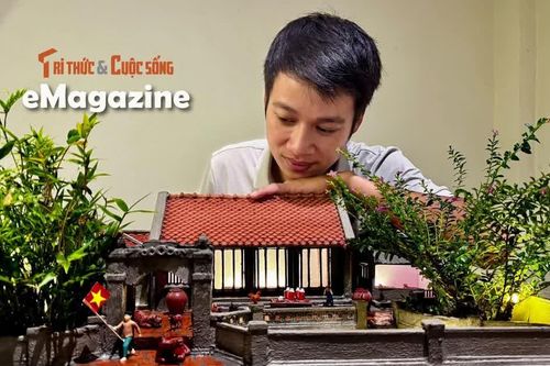 9X Hưng Yên 'thu nhỏ' nhà xưa qua mô hình tiểu cảnh