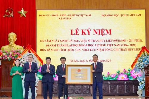 Ninh Bình: Đón Bằng xếp hạng Di tích quốc gia Nhà lưu niệm Trần Huy Liệu