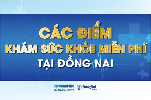 [Infographic] Danh sách các điểm khám sức khỏe miễn phí tại Đồng Nai