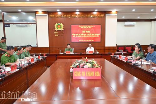 Đoàn giám sát số 10 của Đảng ủy Công an Trung ương thông qua dự thảo báo cáo kết quả giám sát đối với Đảng ủy Công an tỉnh Khánh Hòa