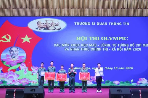 Trường Sĩ quan Thông tin tổ chức hội thi Olympic các môn khoa học Mác - Lênin, tư tưởng Hồ Chí Minh